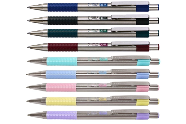 Bút Bi Bấm Vỏ Kim Loại Zebra F301